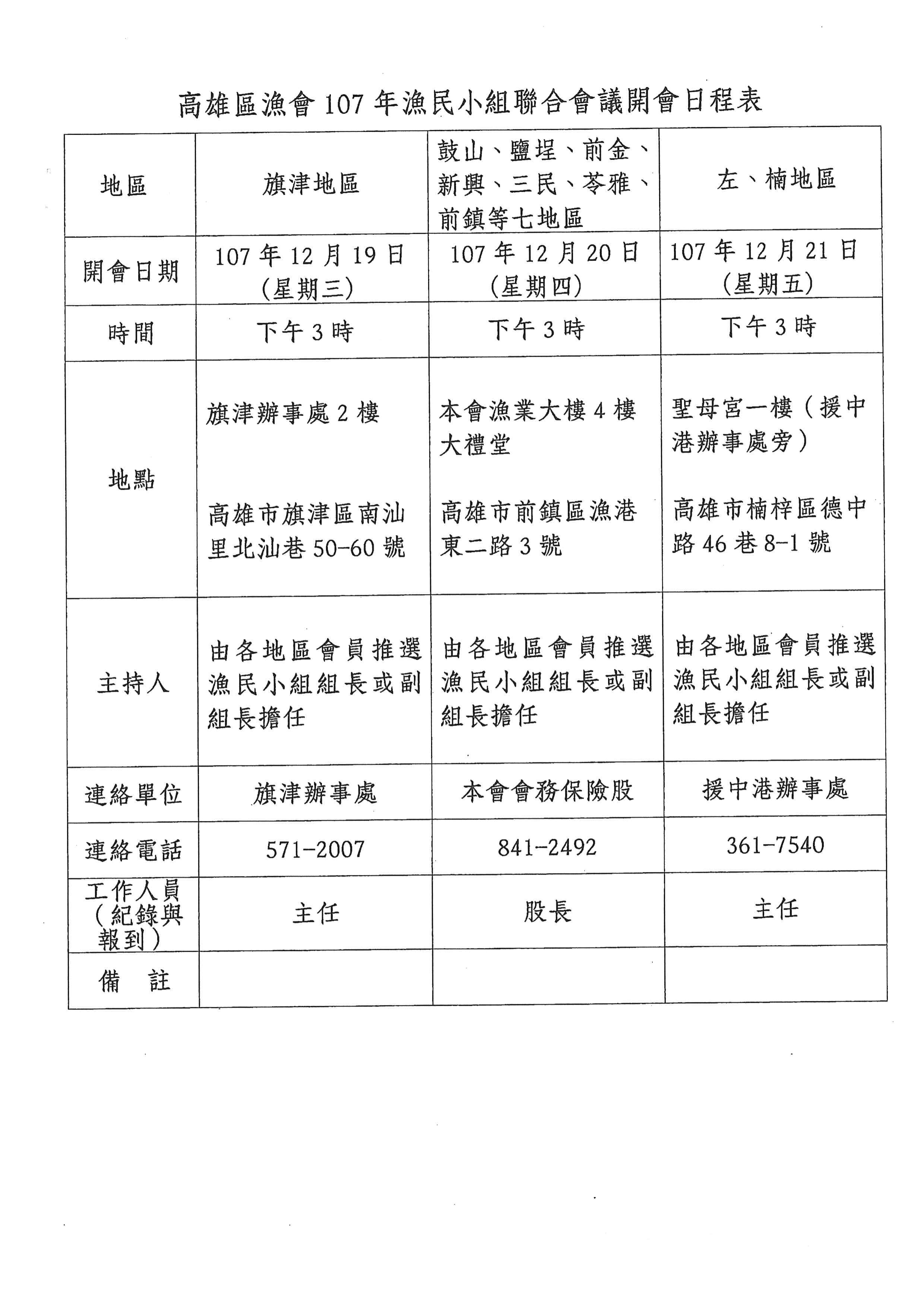 公告 召開107年度漁民小組聯合會議 02 1